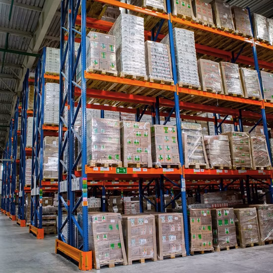 Entrepôt en acier réglable personnalisé système de support de palettes robuste marchandises stockées rayonnage étagère de support de poutre d'affichage pour le stockage en entrepôt